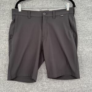Travis Mathew Shorts Mens 32 Black Performance Stretch Golf Casual LIghtweight